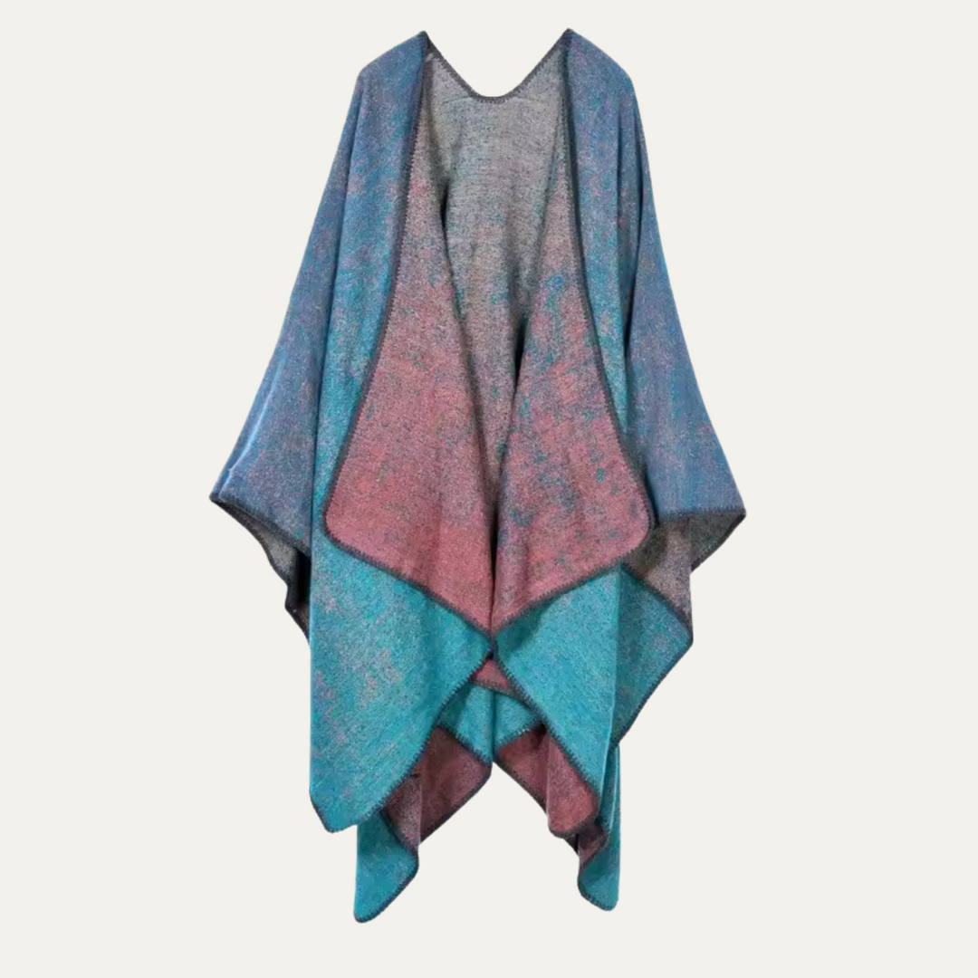Poncho Voor Dames – Boho Cape Met Uniek Patroon