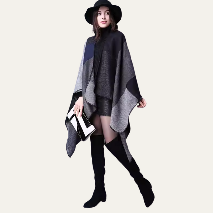 Poncho Voor Dames – Boho Cape Met Uniek Patroon