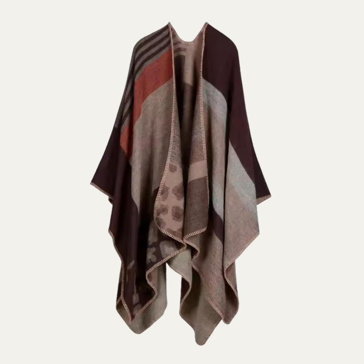Poncho Voor Dames – Boho Cape Met Uniek Patroon