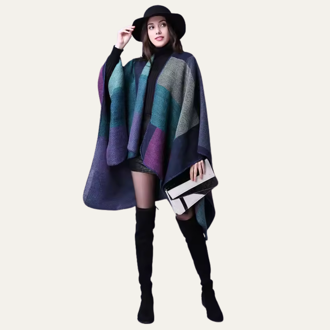 Poncho Voor Dames – Boho Cape Met Uniek Patroon