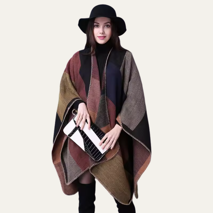 Poncho Voor Dames – Boho Cape Met Uniek Patroon