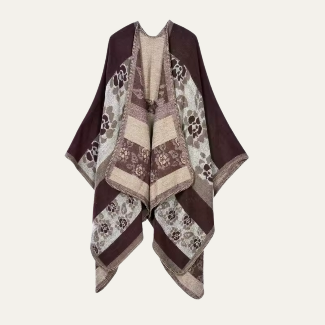 Poncho Voor Dames – Boho Cape Met Uniek Patroon