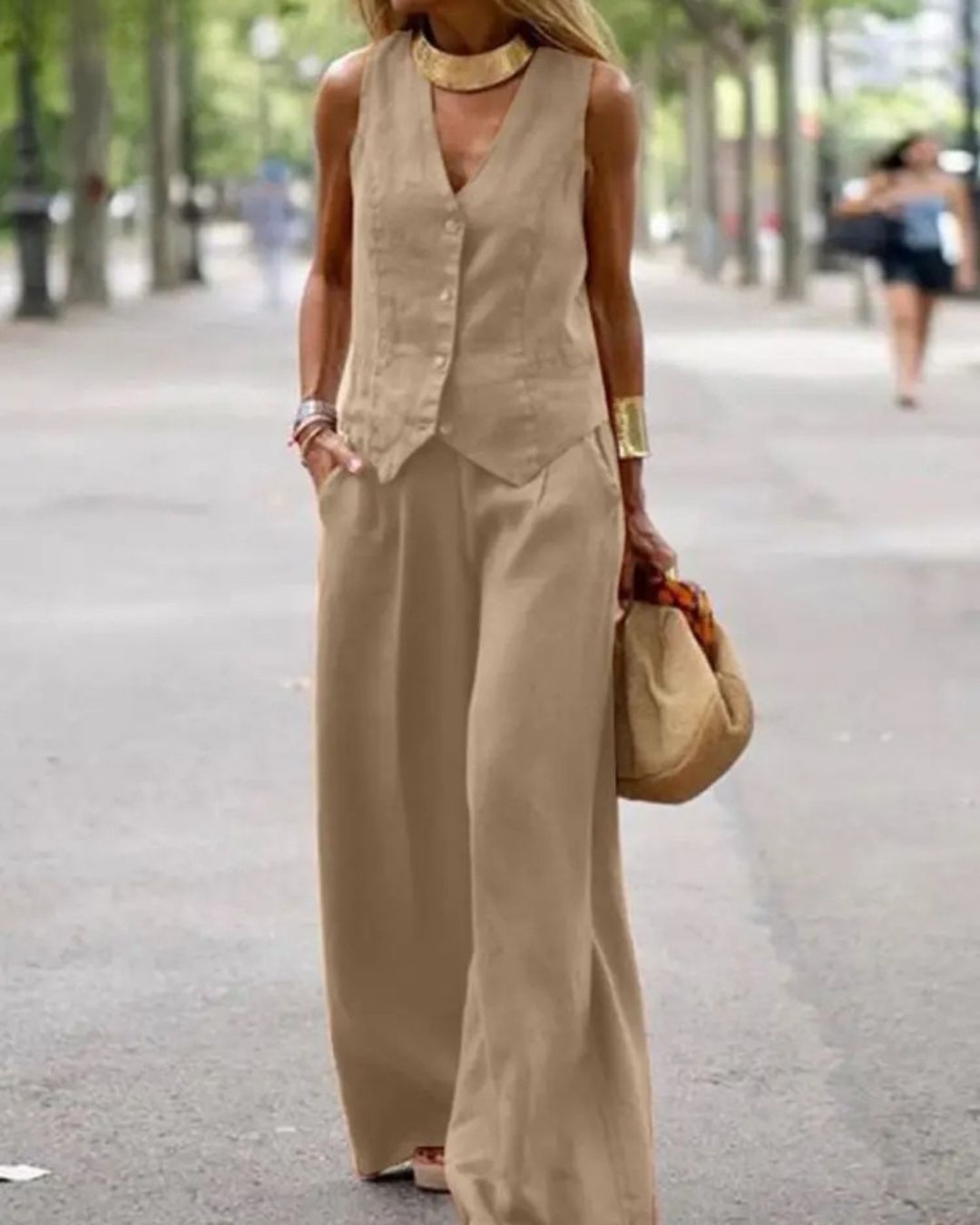 Elegante Linnen Set Dames [Old Money]