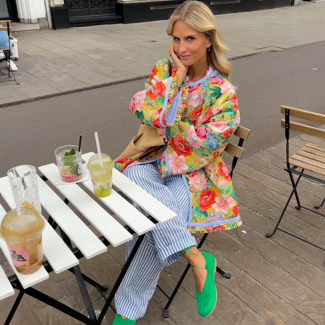 Boho Bloemen Jas - modieuze en lichtgewicht bovenkleding