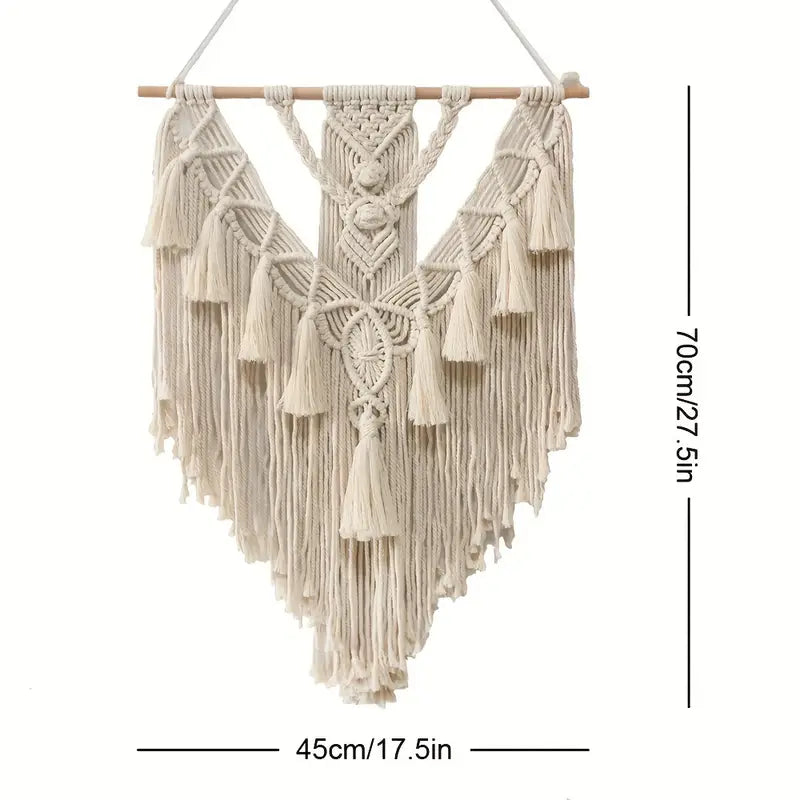 Handgemaakt wandtapijt katoen Scandinavisch Boho Lichtgewicht