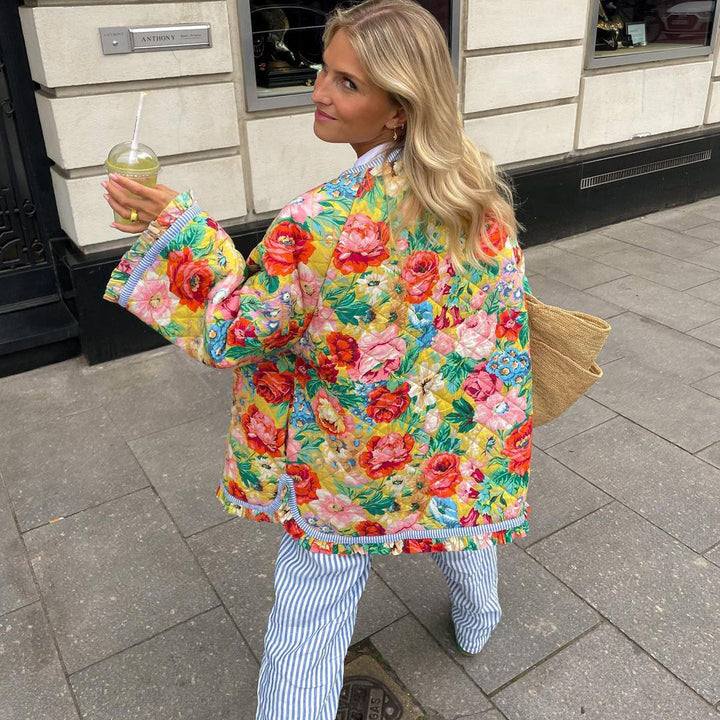 Boho Bloemen Jas - modieuze en lichtgewicht bovenkleding