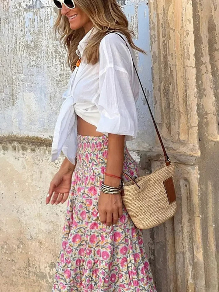 Elegante Boho Maxi Rok - vloeiende zomerstijl