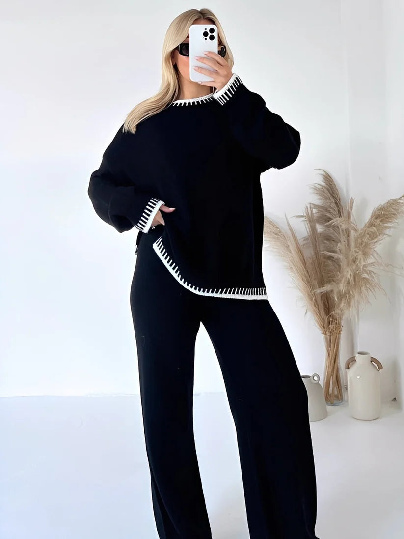 Velour Dream Comfortabele Losse Dames Set – Loungewear and Trainingspak Set