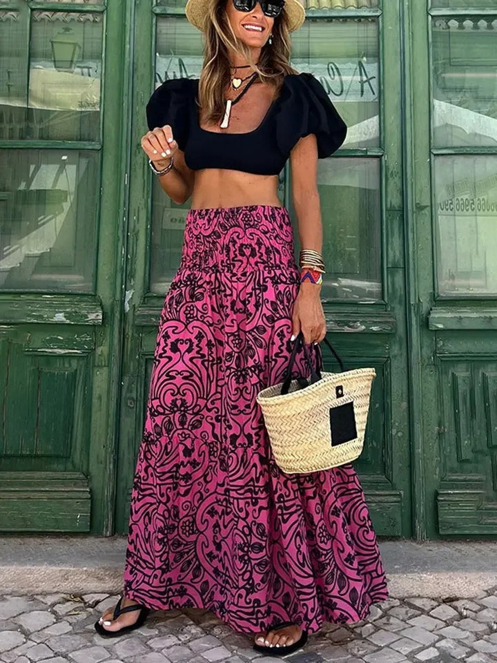 Elegante Boho Maxi Rok - vloeiende zomerstijl