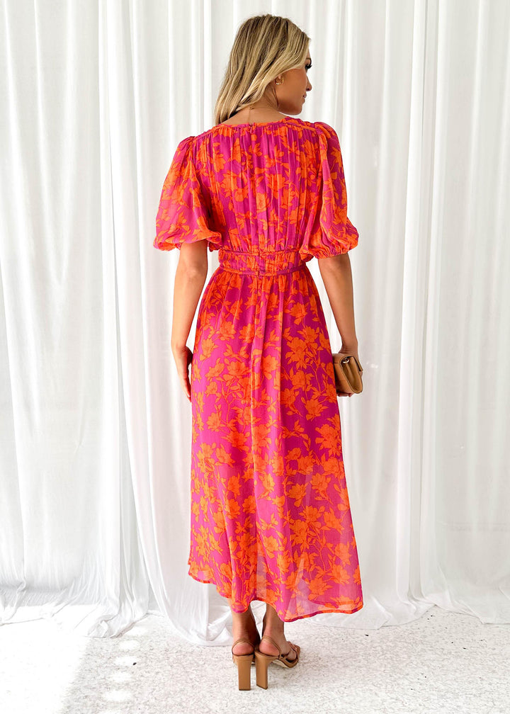 Romy - elegante maxi-jurk met print