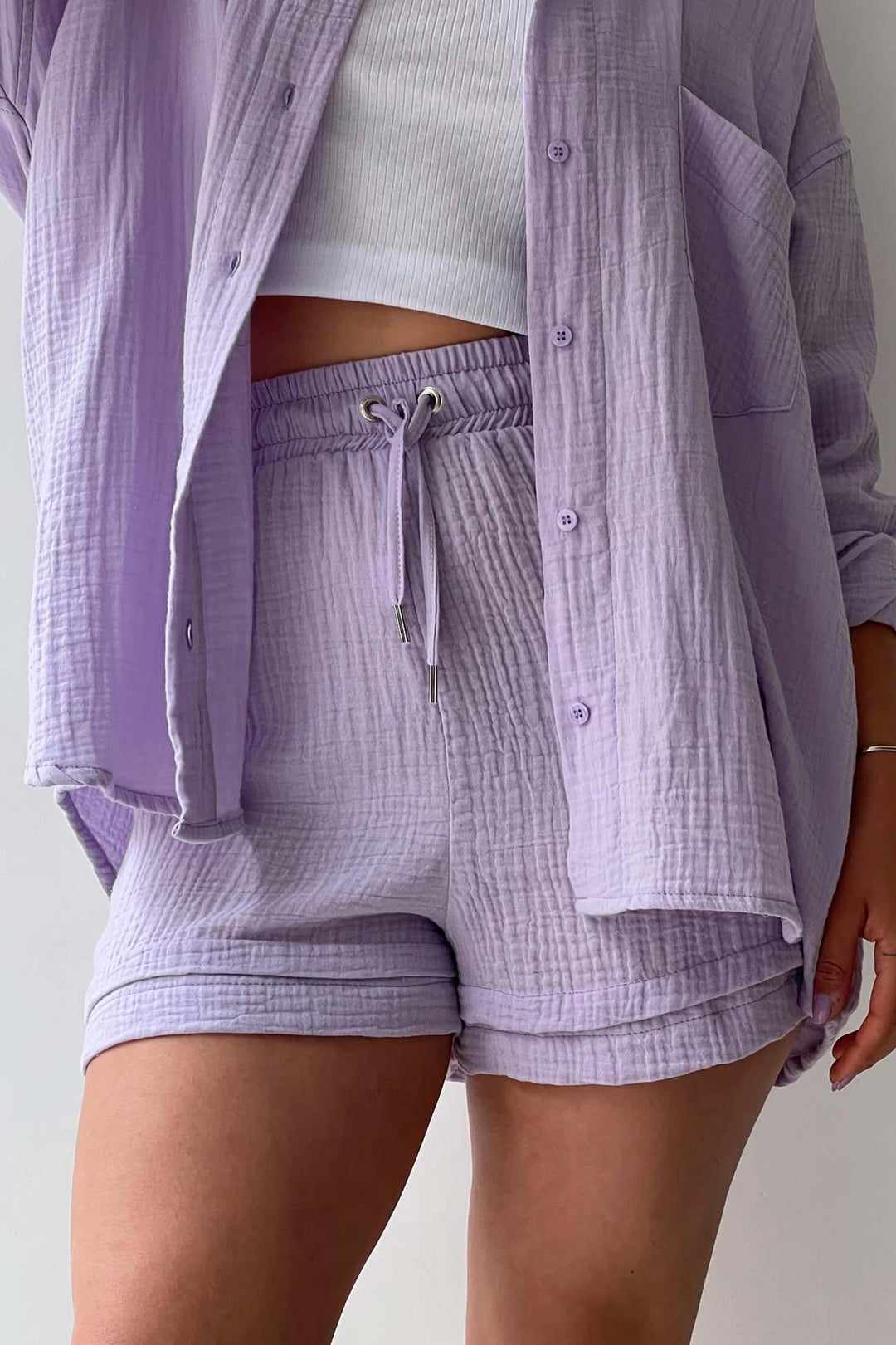 Bria - zomerse trendy co-ord set  [Blouse+Korte Broek]