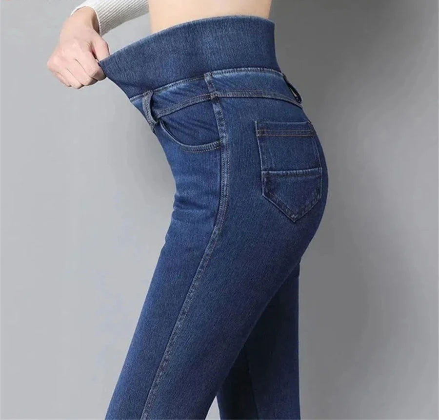 Quincy - vintage highwaist stretchbare jeans
