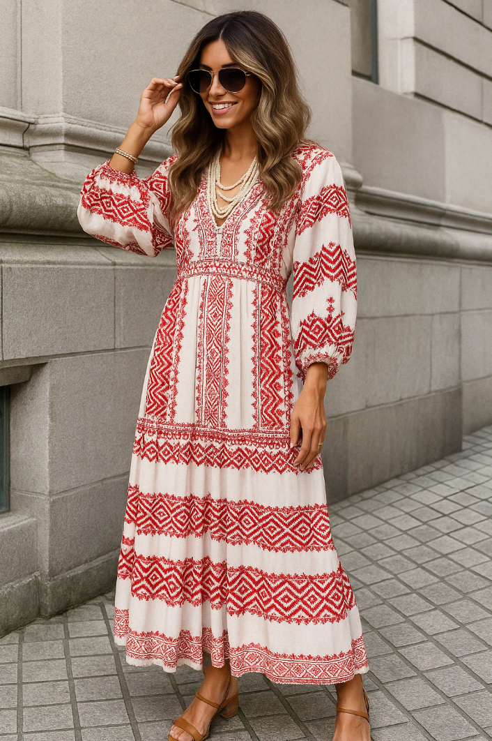 Alexa - boho ibiza maxi jurk