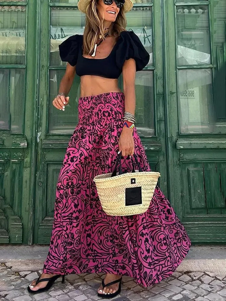 Elegante Boho Maxi Rok - vloeiende zomerstijl