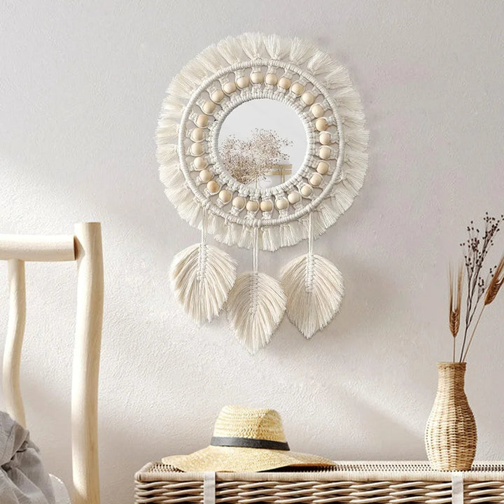 BohoBloom - macrame houten kralen decor