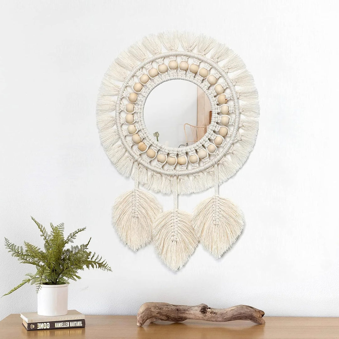 BohoBloom - macrame houten kralen decor