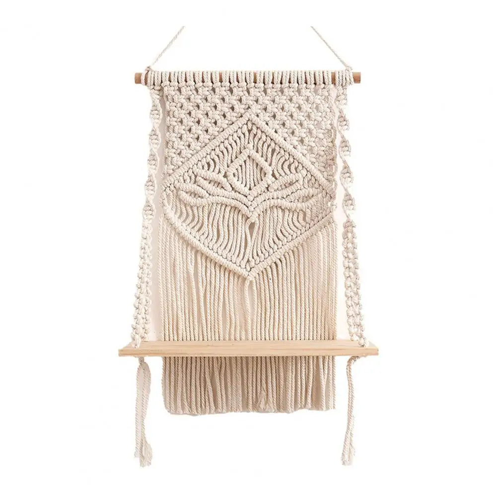 RopeHaven - zwevende macrame plankdecoratie