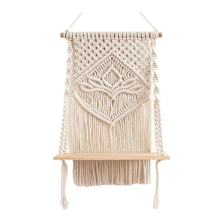 RopeHaven - zwevende macrame plankdecoratie