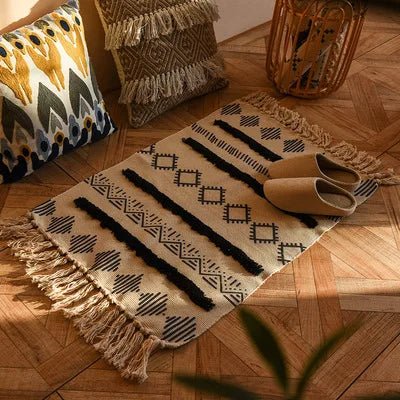 Handgeweven Boho Vloerkleed