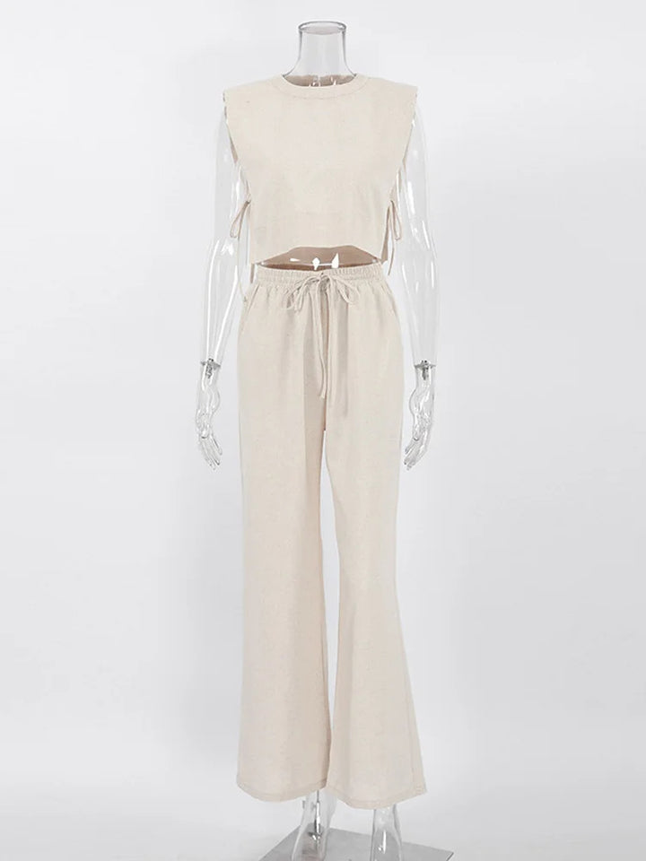 Linnen Set Broek + Top - Co ord set