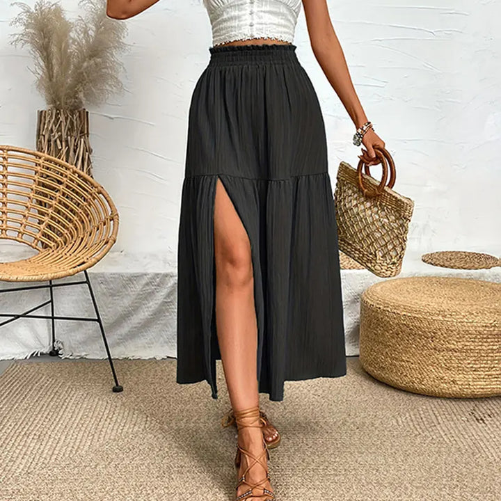 Island Glow Boho Maxi Rok – High Waist