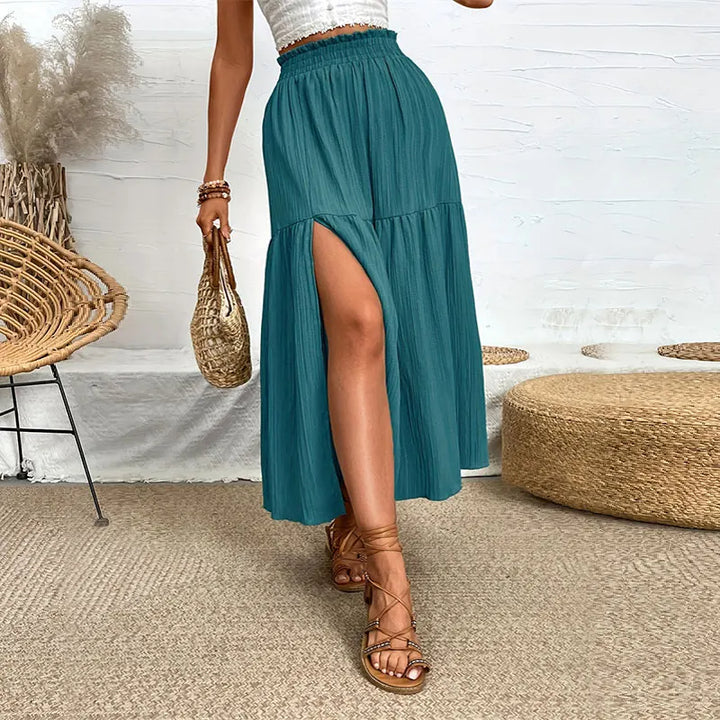 Island Glow Boho Maxi Rok – High Waist