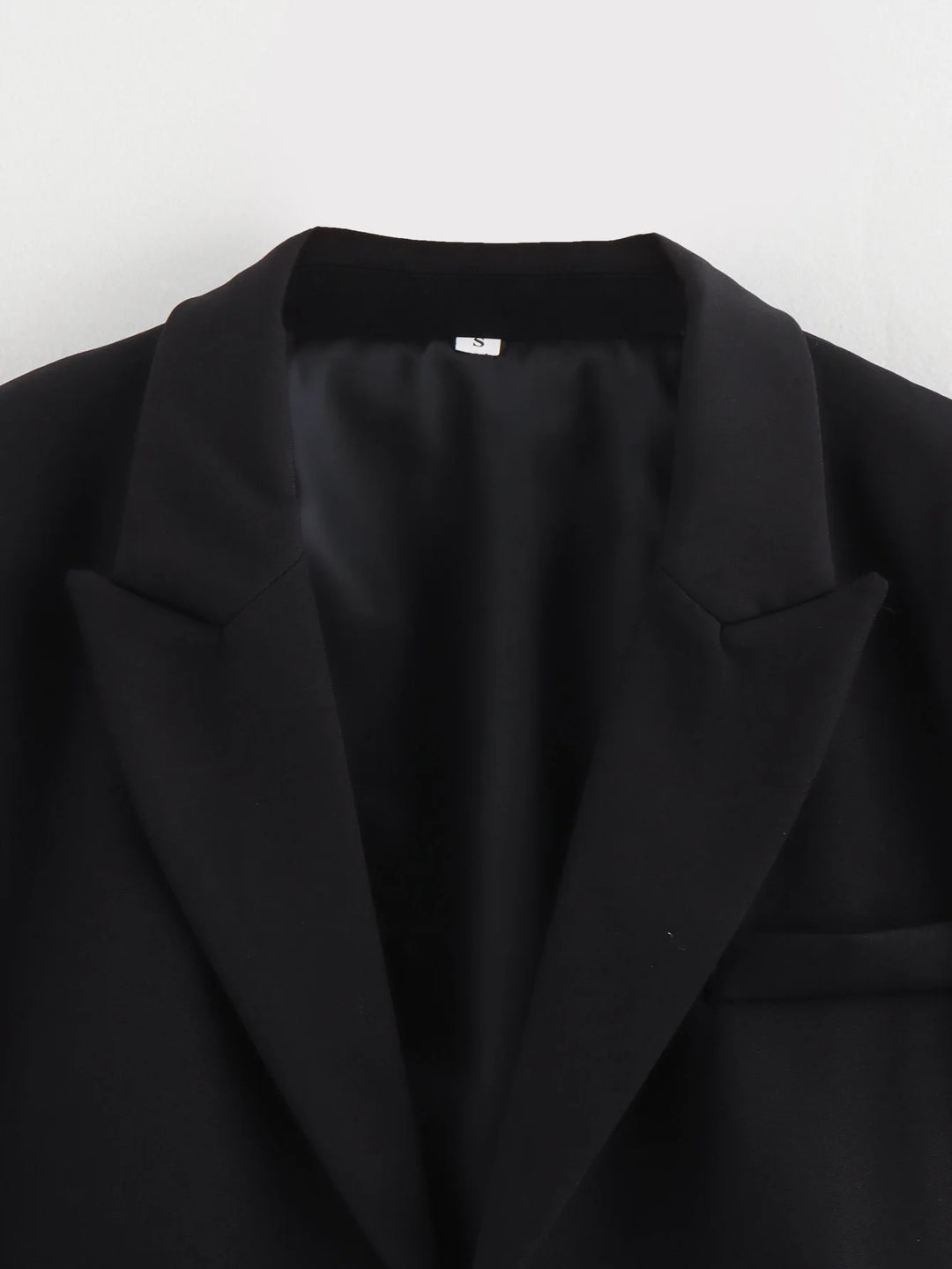 Cropped Getailleerde Lange Mouw Blazer