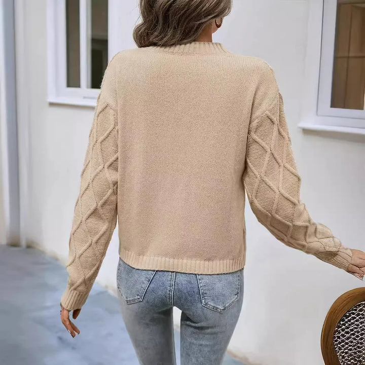 Soft Vibes Warme Knit Cable Sweater van Hoge Kwaliteit - Gebreide Trui