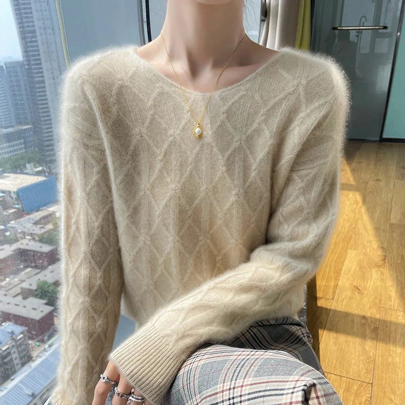 Sky Dreams Warme Knit Cable Sweater van Hoge Kwaliteit - Gebreide Trui