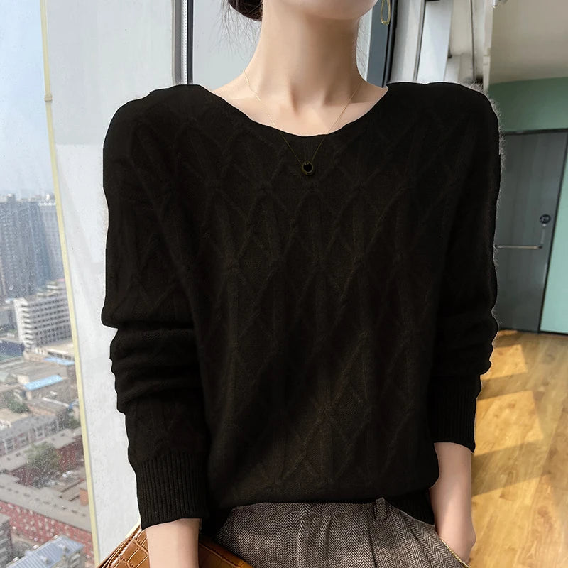 Sky Dreams Warme Knit Cable Sweater van Hoge Kwaliteit - Gebreide Trui