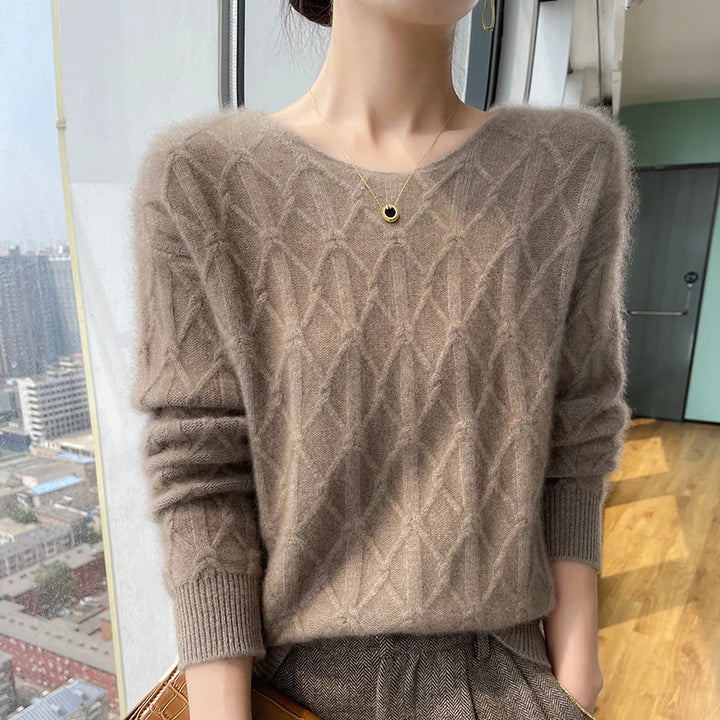 Sky Dreams Warme Knit Cable Sweater van Hoge Kwaliteit - Gebreide Trui