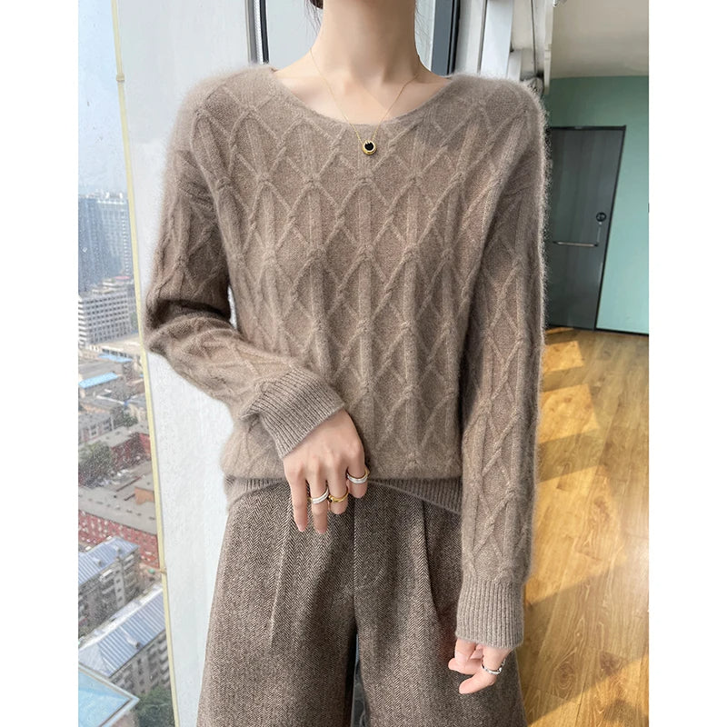 Sky Dreams Warme Knit Cable Sweater van Hoge Kwaliteit - Gebreide Trui
