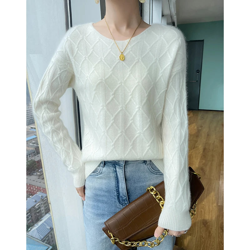 Sky Dreams Warme Knit Cable Sweater van Hoge Kwaliteit - Gebreide Trui