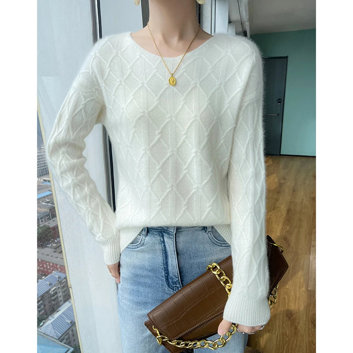 Sky Dreams Warme Knit Cable Sweater van Hoge Kwaliteit - Gebreide Trui