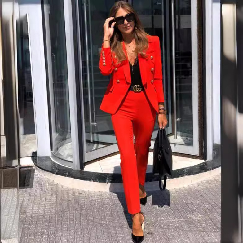 Lizbeth - stijlvolle zakelijke set [blazer+broek]