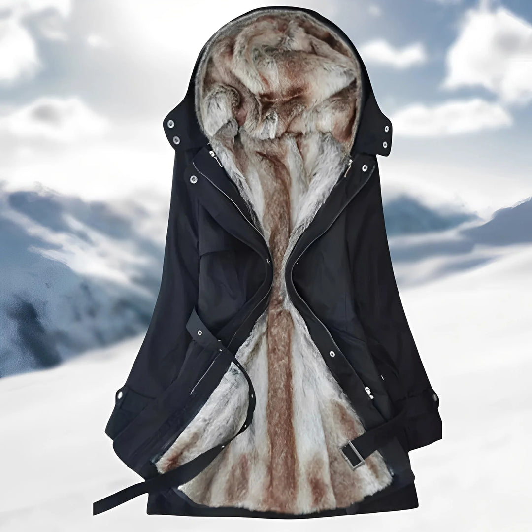 Crystal Chill Waterdichte Winter Parka Met Luxe Voering Van Imitatiebont – Warme Damesjas