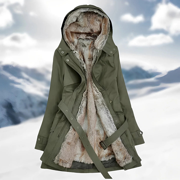 Crystal Chill Waterdichte Winter Parka Met Luxe Voering Van Imitatiebont – Warme Damesjas