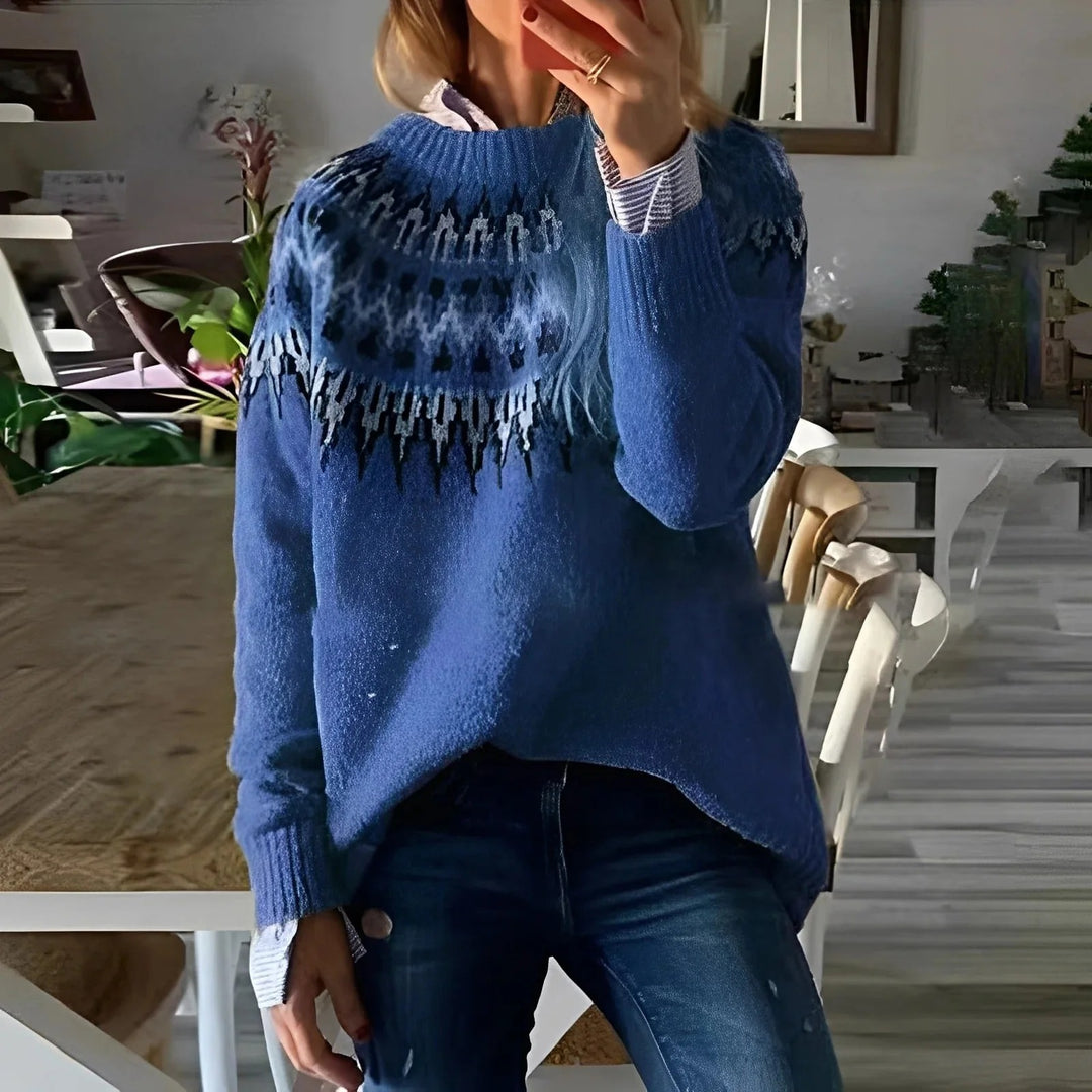 Winter Glow Nordic Knit Jumper – Gezellige Trui Met Scandinavisch Patroon