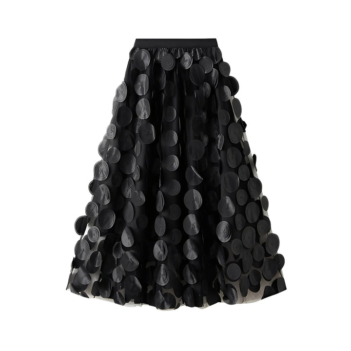 Vintage Muse Polkadot Rok - Lange Skirt