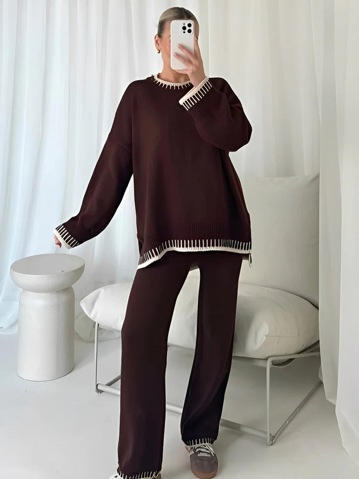 Velour Dream Comfortabele Losse Dames Set – Loungewear and Trainingspak Set