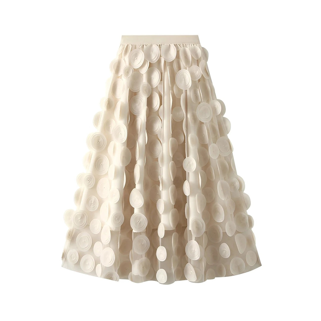 Vintage Muse Polkadot Rok - Lange Skirt