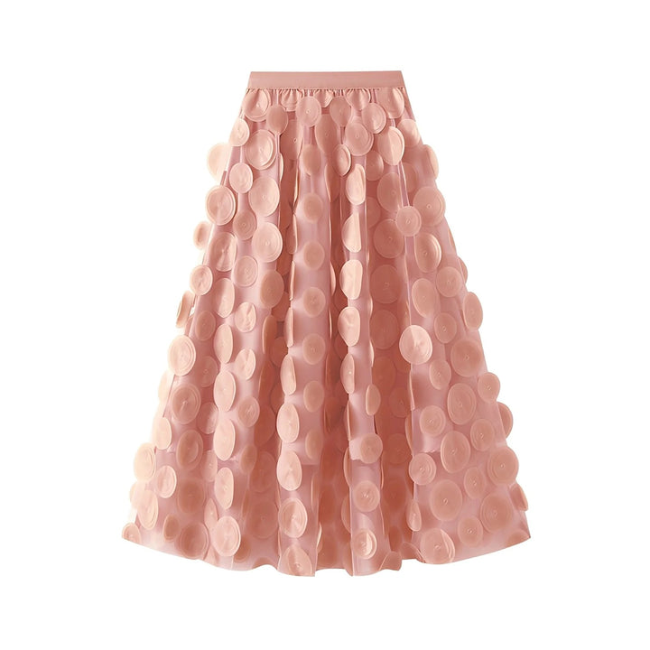 Vintage Muse Polkadot Rok - Lange Skirt