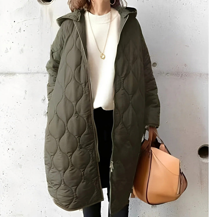 Cold Crush Lange Dames Parka Jack Met Capuchon – Casual En Comfortabel Gewatteerd Jas