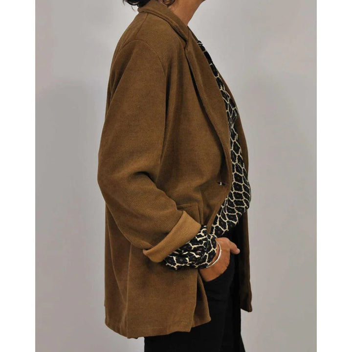 Goddess Glow Boho Print Blouse Met V Hals - Knopen En Soepel Vallende Lange Mouwen