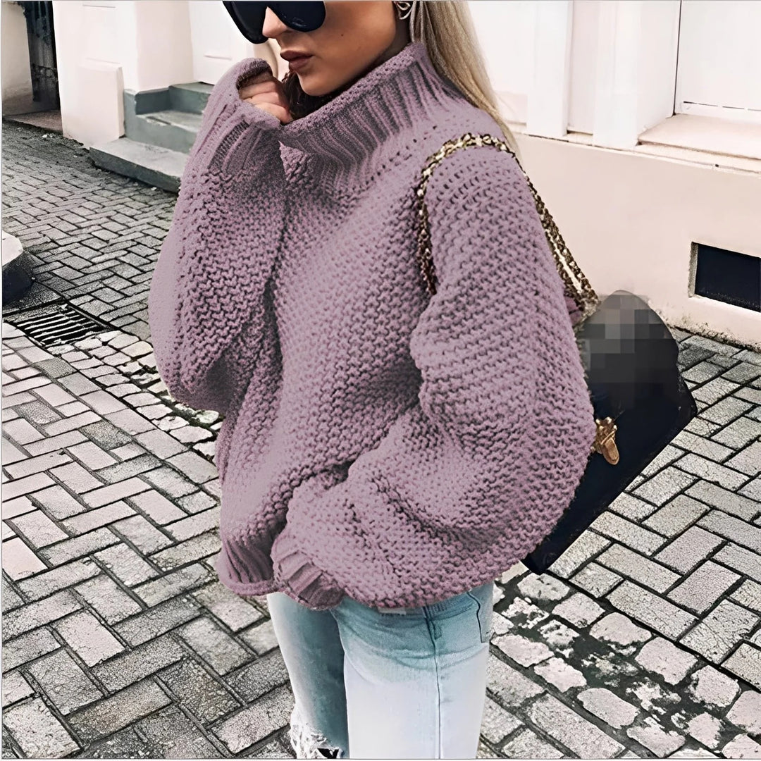 Winter Mood Oversized Coltrui – Gebreide Wintertrui