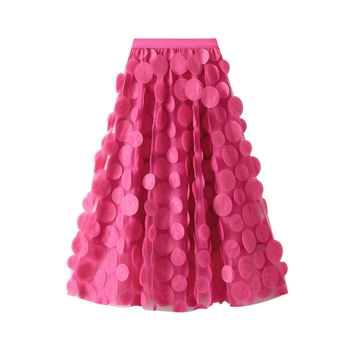 Vintage Muse Polkadot Rok - Lange Skirt