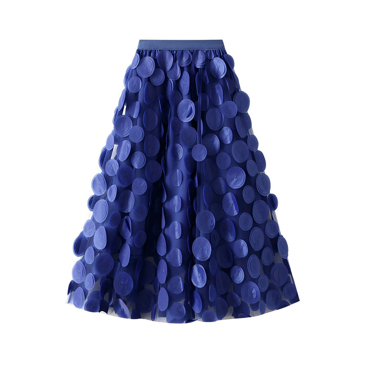 Vintage Muse Polkadot Rok - Lange Skirt