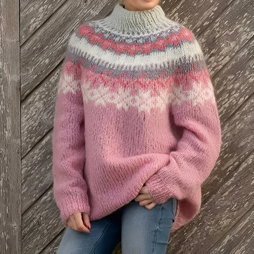 Winter Glow Nordic Knit Jumper – Gezellige Trui Met Scandinavisch Patroon