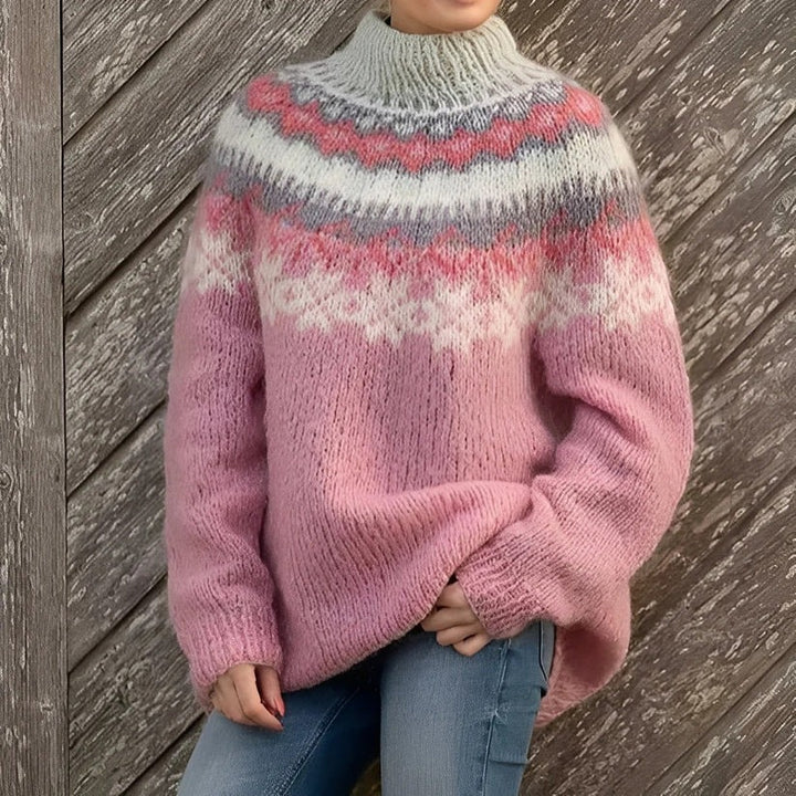 Winter Glow Nordic Knit Jumper – Gezellige Trui Met Scandinavisch Patroon