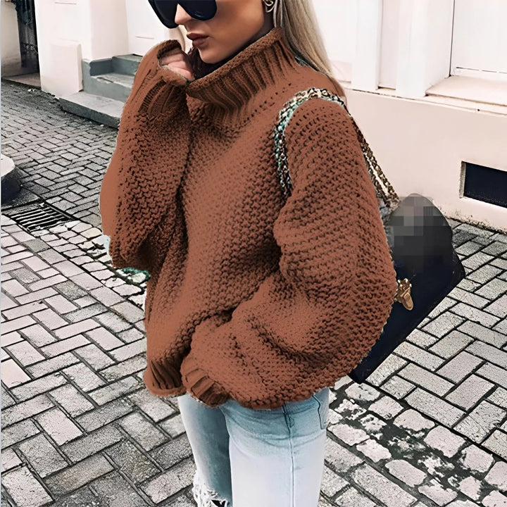 Winter Mood Oversized Coltrui – Gebreide Wintertrui